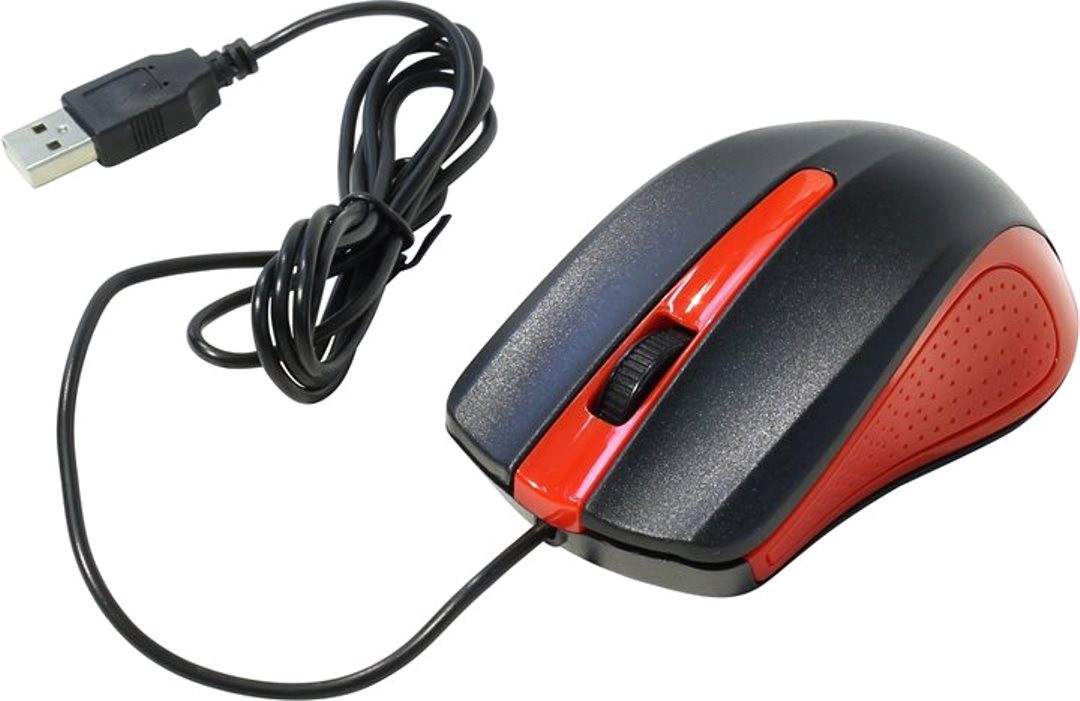 Wired mouse.