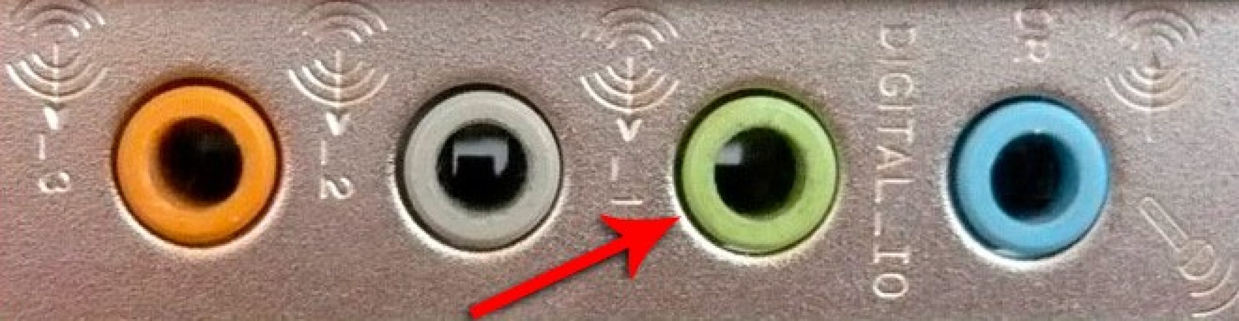 Green connector.