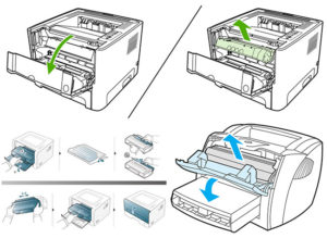 How to insert a cartridge into a printer