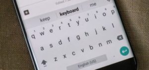 smartphone keyboard