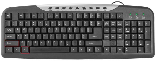 regular keyboard