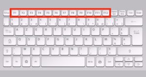 The f1 f12 keys on the keyboard do not work