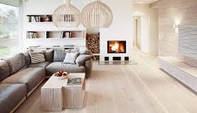 light laminate flooring in the living room