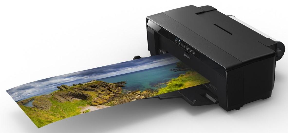 Photo on an inkjet printer.