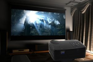 Projector for home cinema.