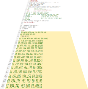 G codes for 3d printer