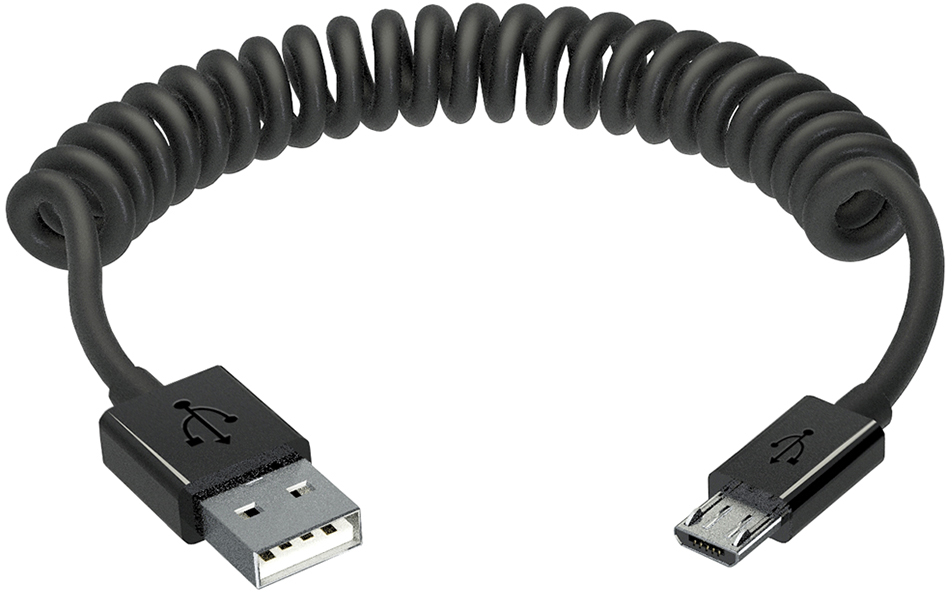 USB to microUSB cable.