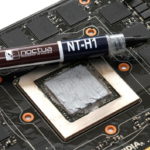 Thermal paste applied to the processor.