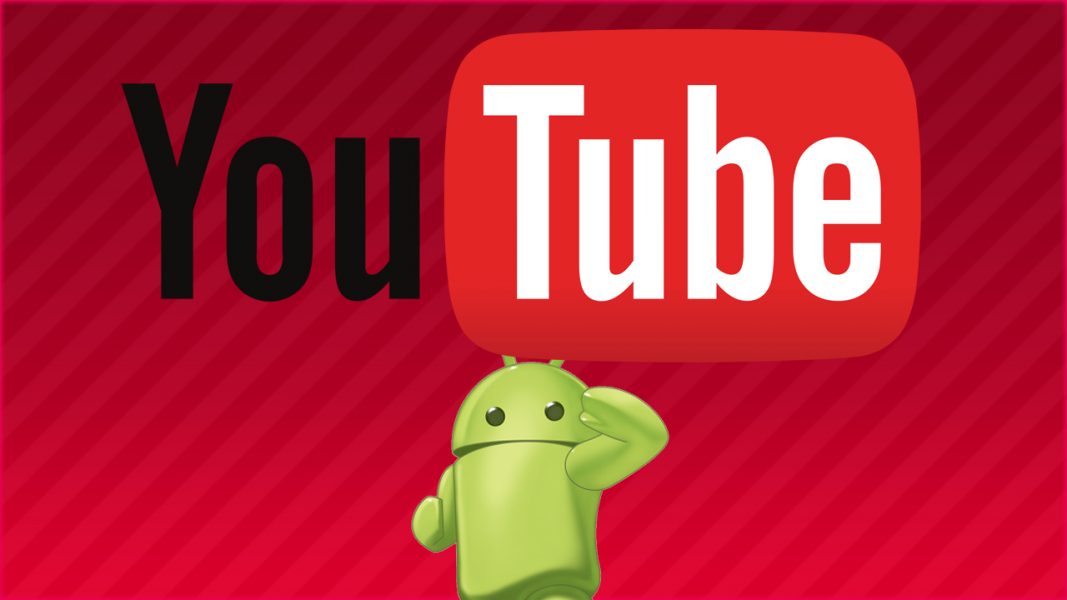 YouTube pada tablet.