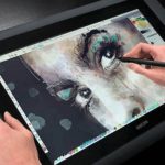 professional drawing on a tablet