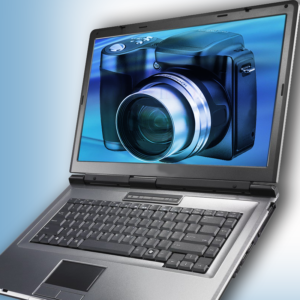 video camera on laptop