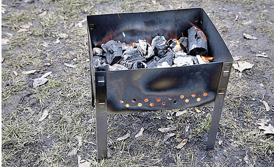 Ühekordne grill.