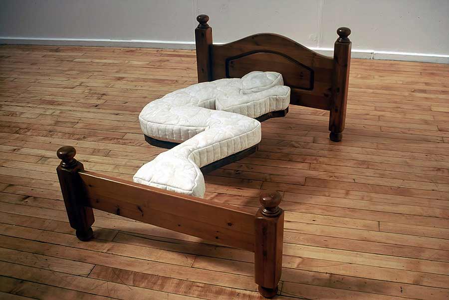 Strange bed.