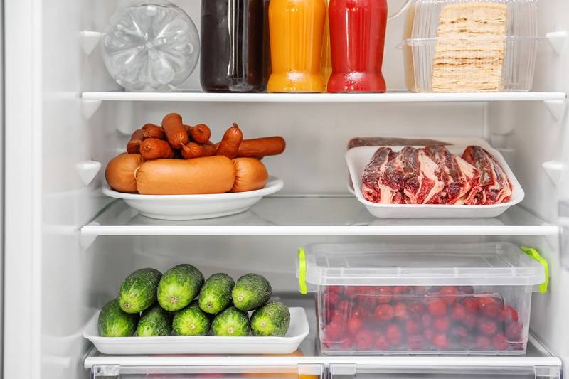 refrigerator freezes food