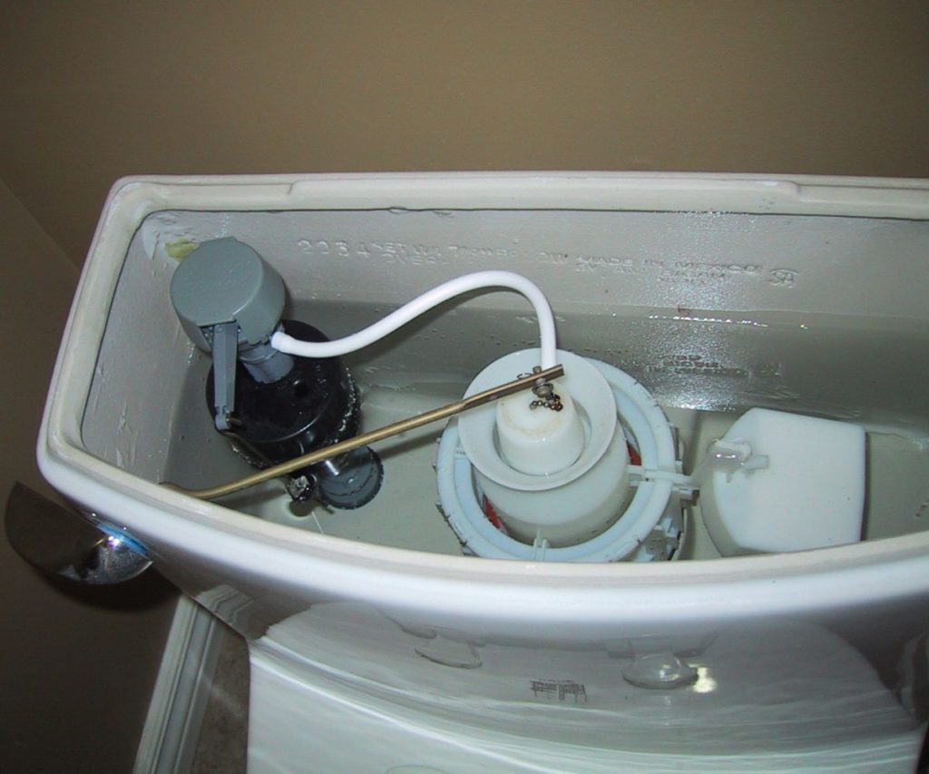 Clean toilet tank.