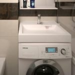 Washbasin above the washing machine: pros and cons