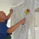 What comes first - glue wallpaper or install a suspended ceiling