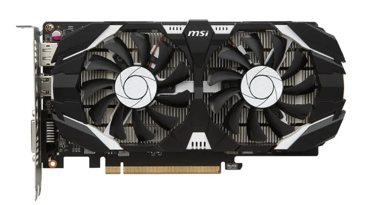 Video card MSI GeForce GTX 1050 Ti 1341MHz PCI-E 3.0 4096MB 7008MHz 128 bit DVI DisplayPort HDMI HDCP OC Dual Fans