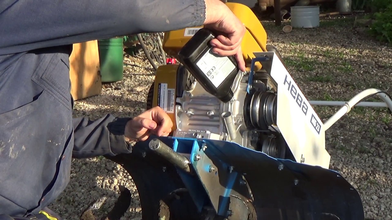 cambiar el aceite en un motobloque