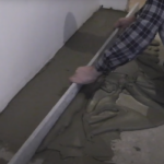 Instructions - How to level a floor screed - step 4