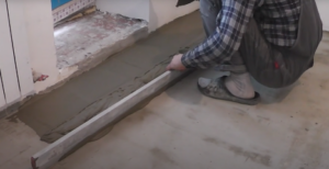 Instructions - How to level a floor screed - step 6