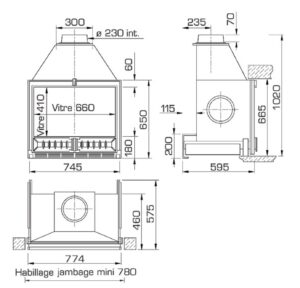 Tehke ise metallist kaminahi - diagramm 2