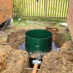 Septic tank in winter